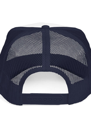 Trucker Cap — "Wanted" Retro Rainbow Stars Hat