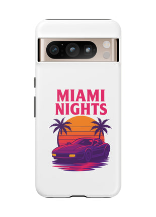 Miami Nights Phone Case — Retro Sunset Palm Car Design