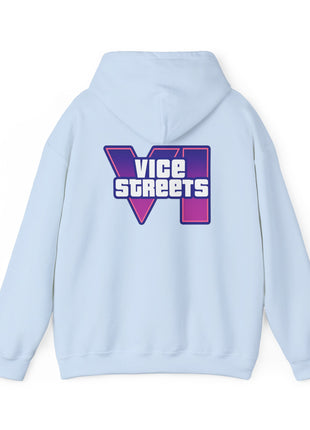 Vice Streets Hoodie — Retro 80s Vaporwave Logo Pullover