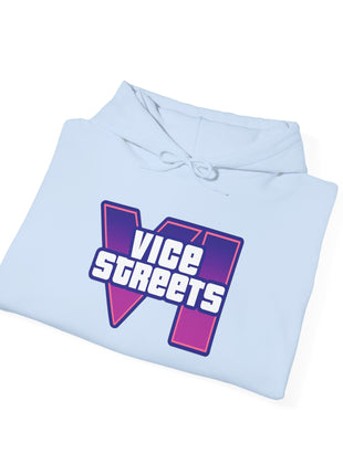 Vice Streets Hoodie — Retro 80s Vaporwave Logo Pullover