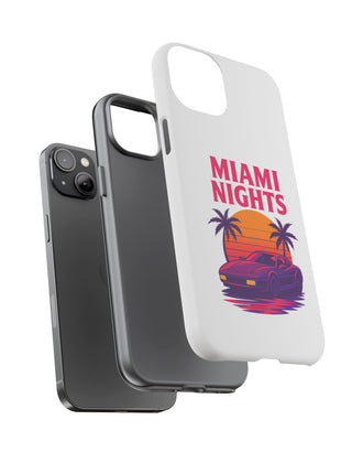 Miami Nights Phone Case — Retro Sunset Palm Car Design