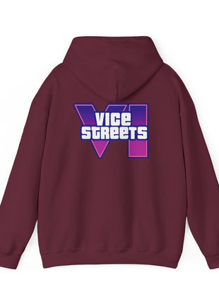 Vice Streets Hoodie — Retro 80s Vaporwave Logo Pullover