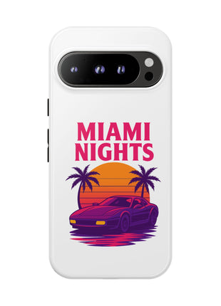Miami Nights Phone Case — Retro Sunset Palm Car Design