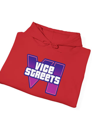 Vice Streets Hoodie — Retro 80s Vaporwave Logo Pullover