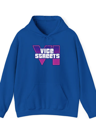 Vice Streets Hoodie — Retro 80s Vaporwave Logo Pullover