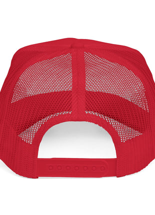 Trucker Cap — "Wanted" Retro Rainbow Stars Hat