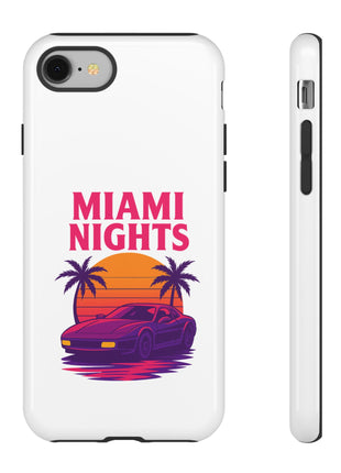 Miami Nights Phone Case — Retro Sunset Palm Car Design