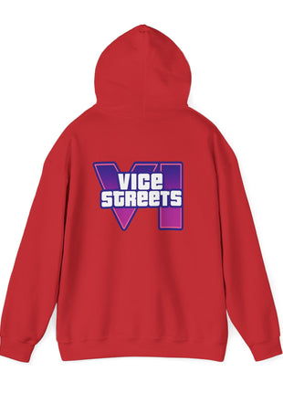 Vice Streets Hoodie — Retro 80s Vaporwave Logo Pullover