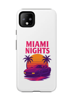 Miami Nights Phone Case — Retro Sunset Palm Car Design
