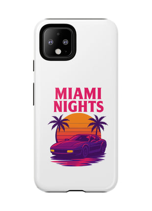 Miami Nights Phone Case — Retro Sunset Palm Car Design