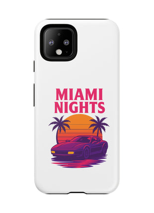 Miami Nights Phone Case — Retro Sunset Palm Car Design