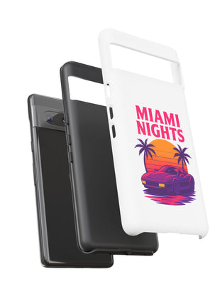 Miami Nights Phone Case — Retro Sunset Palm Car Design