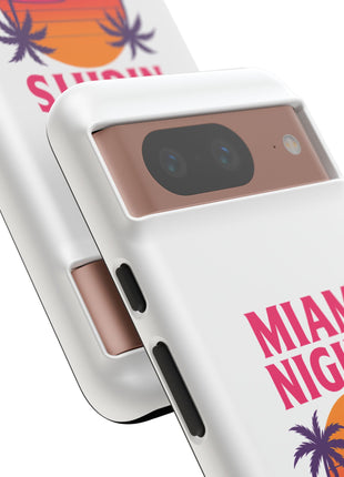 Miami Nights Phone Case — Retro Sunset Palm Car Design