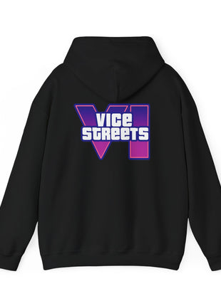 Vice Streets Hoodie — Retro 80s Vaporwave Logo Pullover