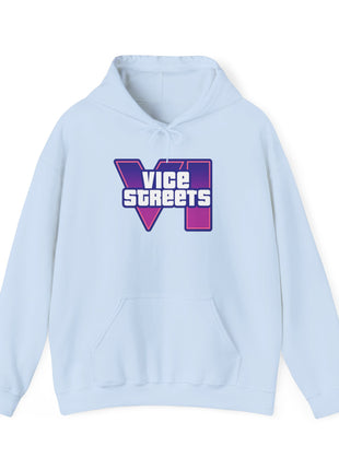 Vice Streets Hoodie — Retro 80s Vaporwave Logo Pullover