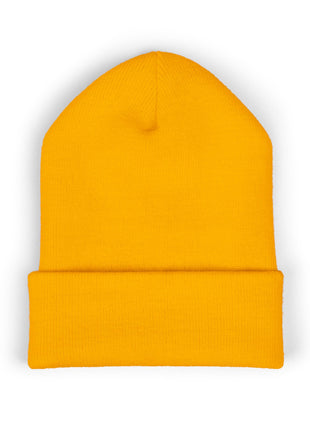 Embroidered 'The Streets' Logo Cuffed Beanie — Retro Purple Graphic Knit Hat