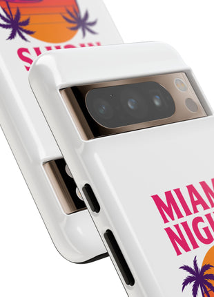 Miami Nights Phone Case — Retro Sunset Palm Car Design