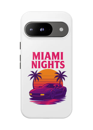 Miami Nights Phone Case — Retro Sunset Palm Car Design