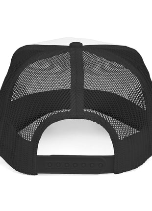 Trucker Cap — "Wanted" Retro Rainbow Stars Hat