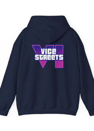 Vice Streets Hoodie — Retro 80s Vaporwave Logo Pullover