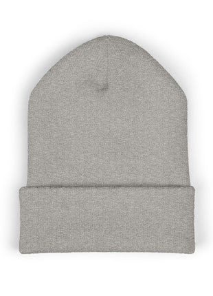 Embroidered 'The Streets' Logo Cuffed Beanie — Retro Purple Graphic Knit Hat