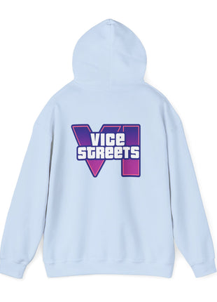 Vice Streets Hoodie — Retro 80s Vaporwave Logo Pullover