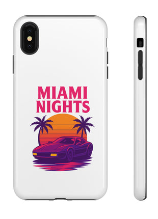 Miami Nights Phone Case — Retro Sunset Palm Car Design