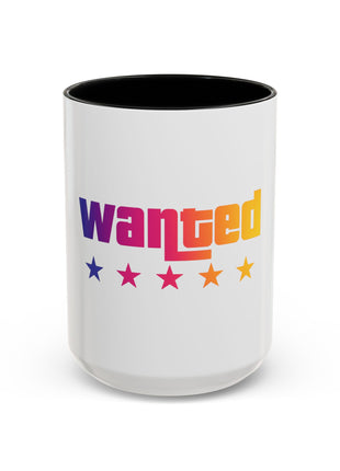 Wanted Rainbow Accent Coffee Mug