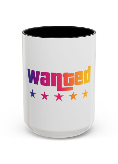 Wanted Rainbow Accent Coffee Mug