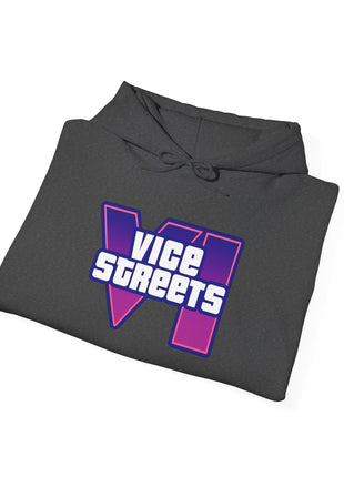 Vice Streets Hoodie — Retro 80s Vaporwave Logo Pullover