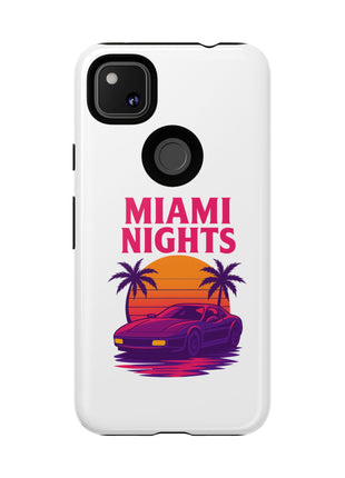 Miami Nights Phone Case — Retro Sunset Palm Car Design