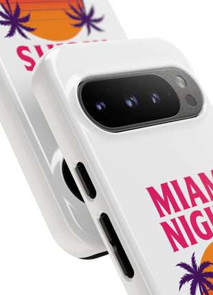 Miami Nights Phone Case — Retro Sunset Palm Car Design
