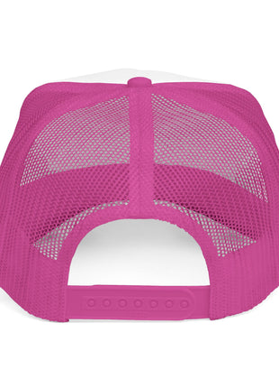 Trucker Cap — "Wanted" Retro Rainbow Stars Hat